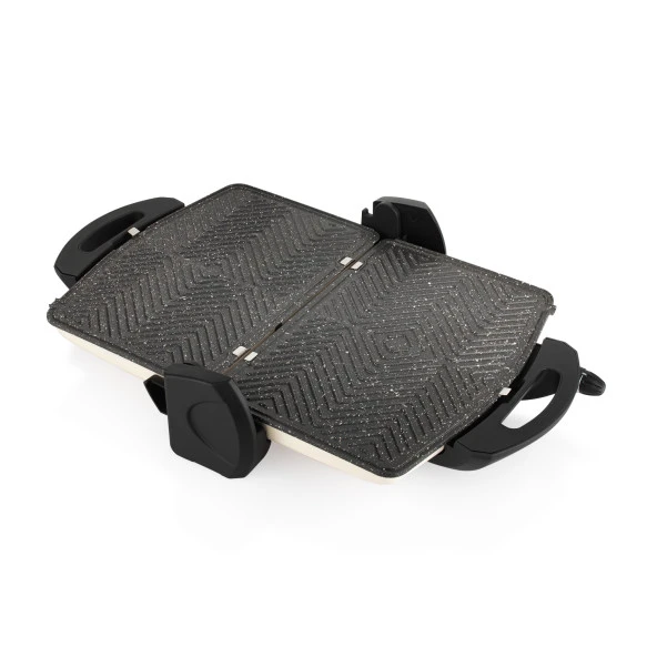 Schafer Grill Chef Tost Makinesi-Krem - 9