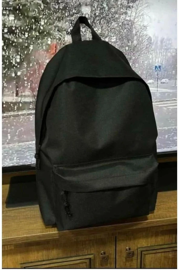 Viastoree Düz Siyah Günlük Seyahat Kurs Sırt Çantası V10040