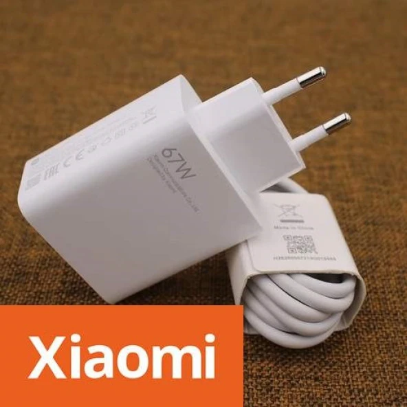 Orjinal Xiaomi 13T Pro Type-C Data Kablo ve 67W 6A MYD-12-ES Hızlı Şarj cihazı