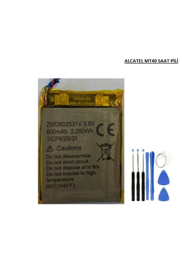 Alcatel MT40x Akıllı Saat Pil - Batarya ve Tamir Seti