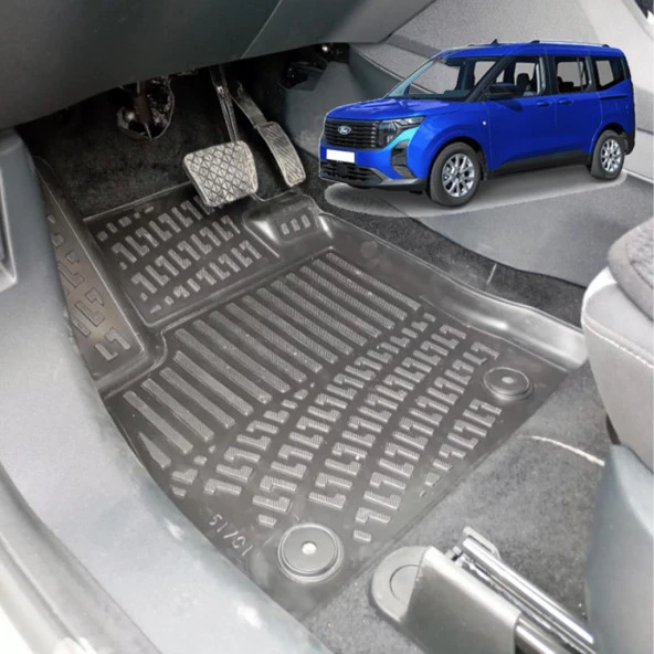 Bod Ford Tourneo Courier 3D Havuzlu Paspas 2024-Sonrası