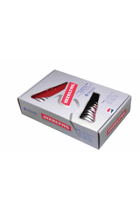 İzeltaş Sekizli Kısa Boy Iki Ağız Anahtar Takımı ürün görseli