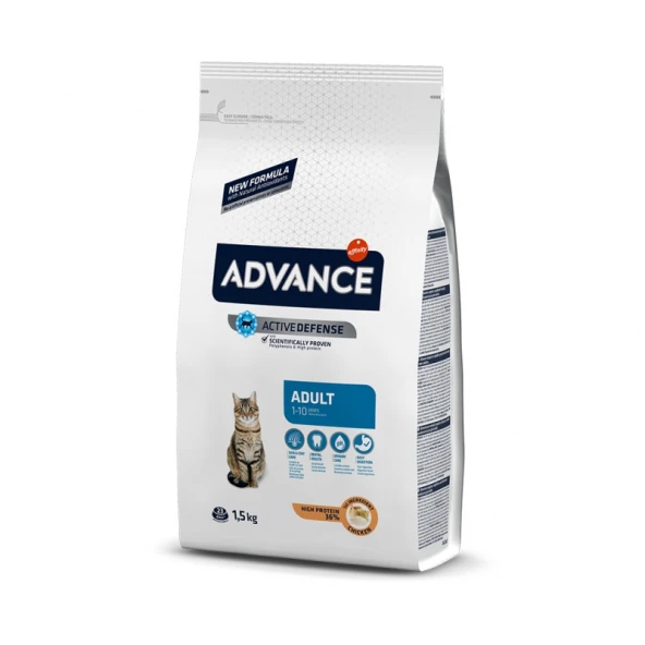 ADVANCE CAT ADULT CHİCKEN & RİCE KEDİ MAMASI 1.5 KG