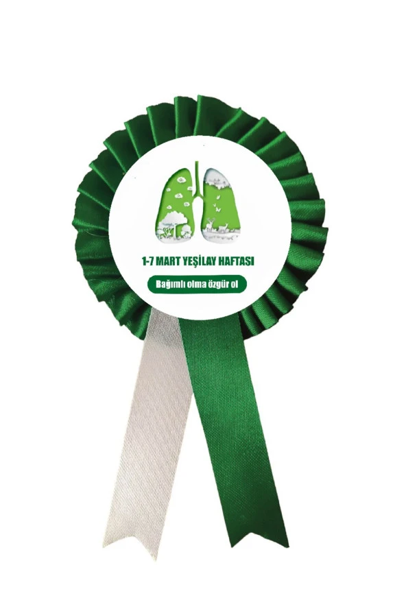 yıldızkurdelaankara YEŞİLAY HAFTASI 1-7 MART SATEN KOKART ROZET 10 ADET ürün görseli