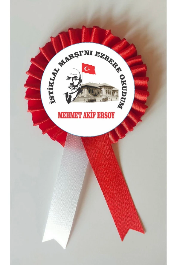 yıldızkurdelaankara İSTİKLAL MARŞINI EZBERE OKUDUM ROZET KOKART 10 ADET ürün görseli