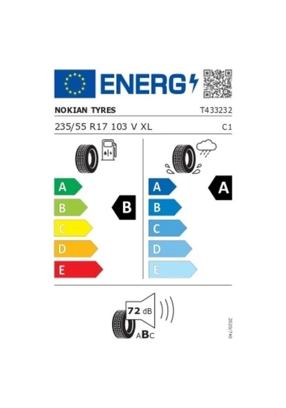 Nokian Tyres 235/55 R17 103V XL  Wetproof 1 Yaz Lastiği (2025 Üretim) - Resim 3