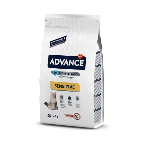 Advance Cat Adult Salmon Sensitive Kedi Maması 1.5 Kg