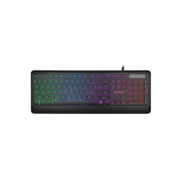 Everest Km-r59 Forza Plus Siyah Usb Rainbow Backlight Q Kablolu Klavye + 1200 Dpi Mouse Set - 3