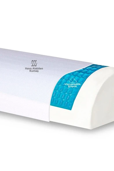 Viscofoam  Çok Amaçlı D Model Jelli Horlama Visco Yastık - 42x18x10cm - 5