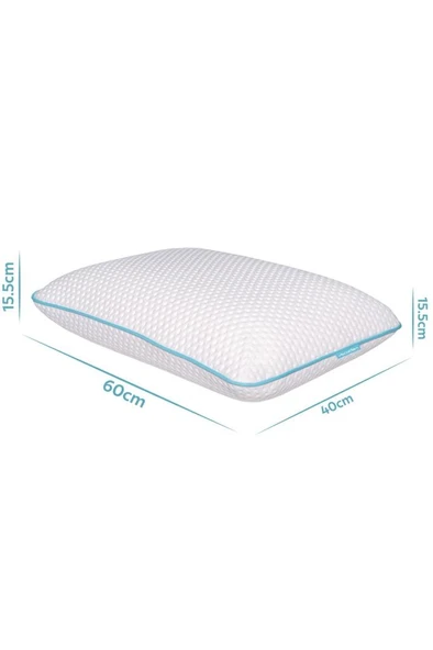Viscofoam Yüksek Boyun Destekli Ortopedik Yastık Tombul Visco Yastık - 59x39x15.5cm - 2