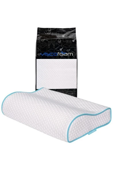 Viscofoam Bamboo Boyun Destekli Ortopedik Visco Yastık 47x30x10-8cm