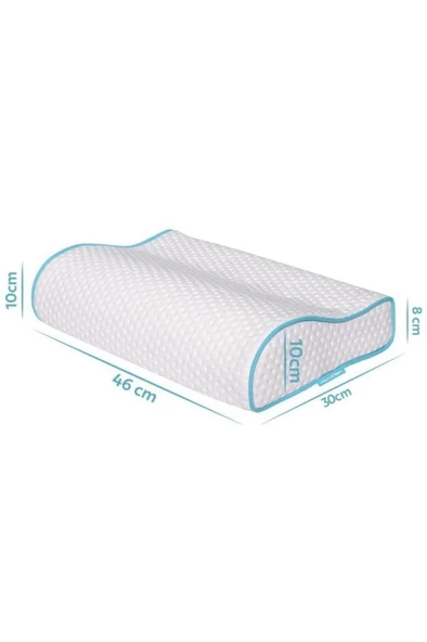 Viscofoam  Küçük Boyun Destekli Ortopedik Yastık Visco Yastık 46x30x10-8cm - 2