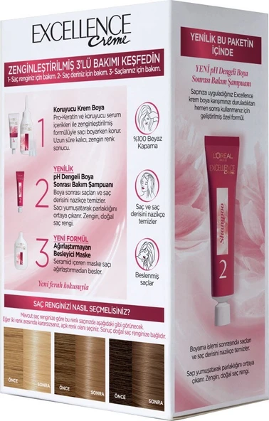 L'Oréal Paris Excellence Creme Saç Boyası 9 Sarı - Resim 3