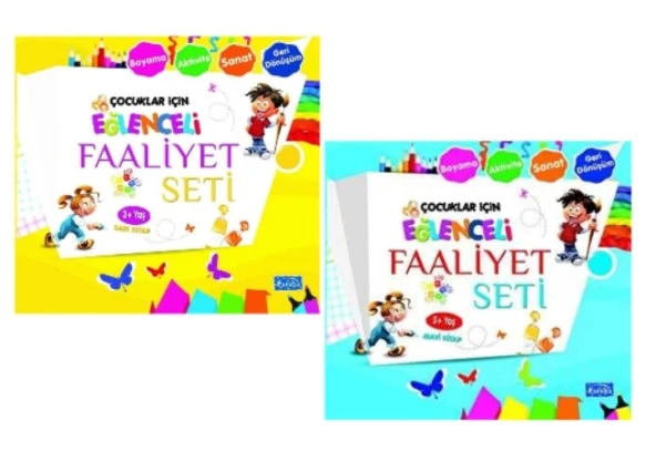 PARILTI YAYINCILIK Çocuklar için Eğlenceli Faaliyet Seti (2 Kitap)