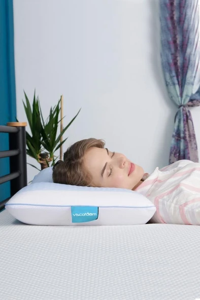 Evva Terletmeyen Ortopedik Yastık Serinleten Visco Yastık Jelli Yastık 59x39x13cm - 4