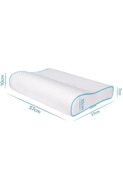 Viscofoam Boyun Destekli Ortopedik Yastık Visco Yastık 57x37x10-7cm - 2
