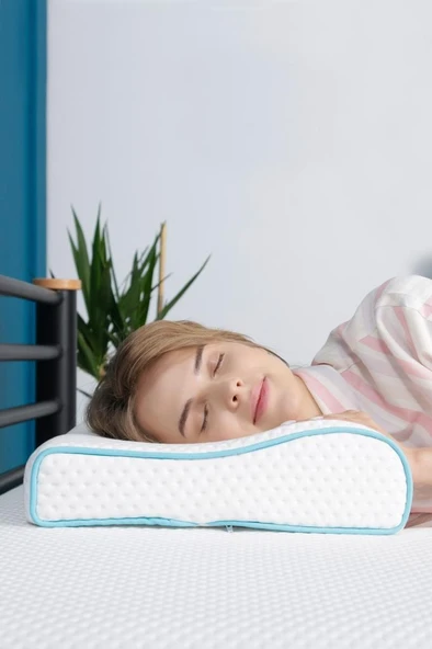 Viscofoam Boyun Destekli Ortopedik Yastık Visco Yastık 57x37x10-7cm - 4