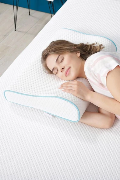 Viscofoam Hava Kanallı Ortopedik Boyun Destekli Yastık Visco Yastık 57x37x10-7cm - 8