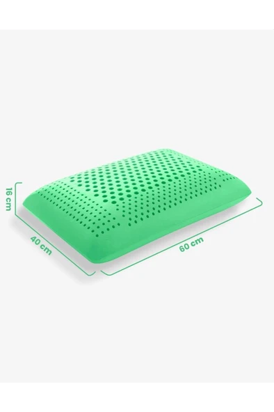 Viscofoam Aroma Terapi Hava Kanallı Ortopedik Yastık Visco Yastık Nane 60x40x16cm - 3