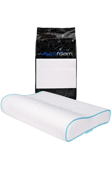 Viscofoam Hava Kanallı Ortopedik Boyun Destekli Yastık Visco Yastık 57x37x10-7cm - 5