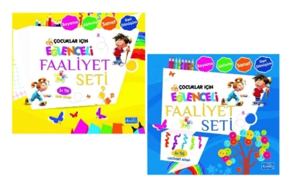 PARILTI YAYINCILIK Çocuklar için Eğlenceli Faaliyet Seti (2 Kitap)