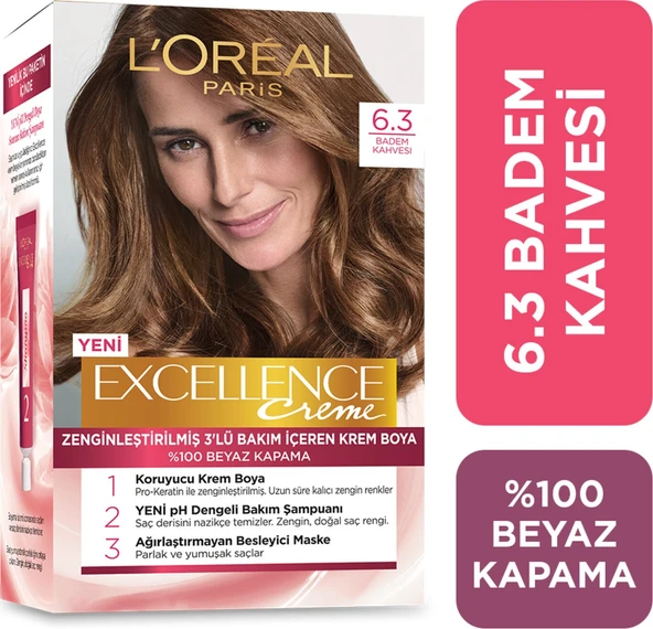 L'oréal Paris Excellence Creme Saç Boyası 6.30 Badem Kahvesi