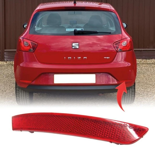 6J4945106C SEAT IBIZA 4 (6J5, 6P1) 12-17 REFLEKTOR ARKA SAG