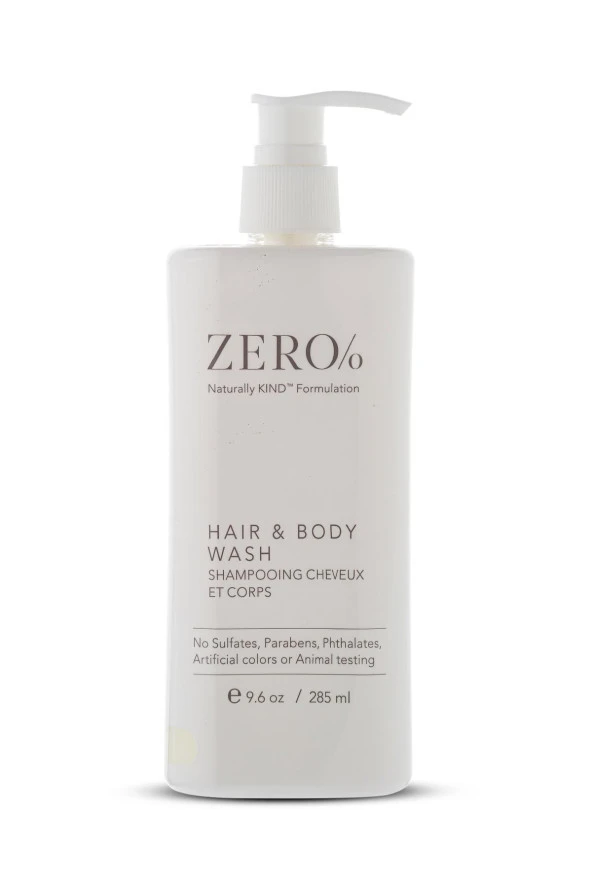 ZERO /o Hair & Body Wash 285 Ml 9,6 Fl Oz
