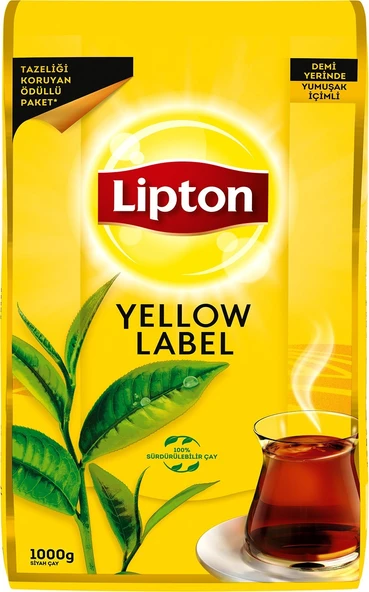 Lipton Yellow Label Siyah Dökme Çay 1000 gr - Resim 2