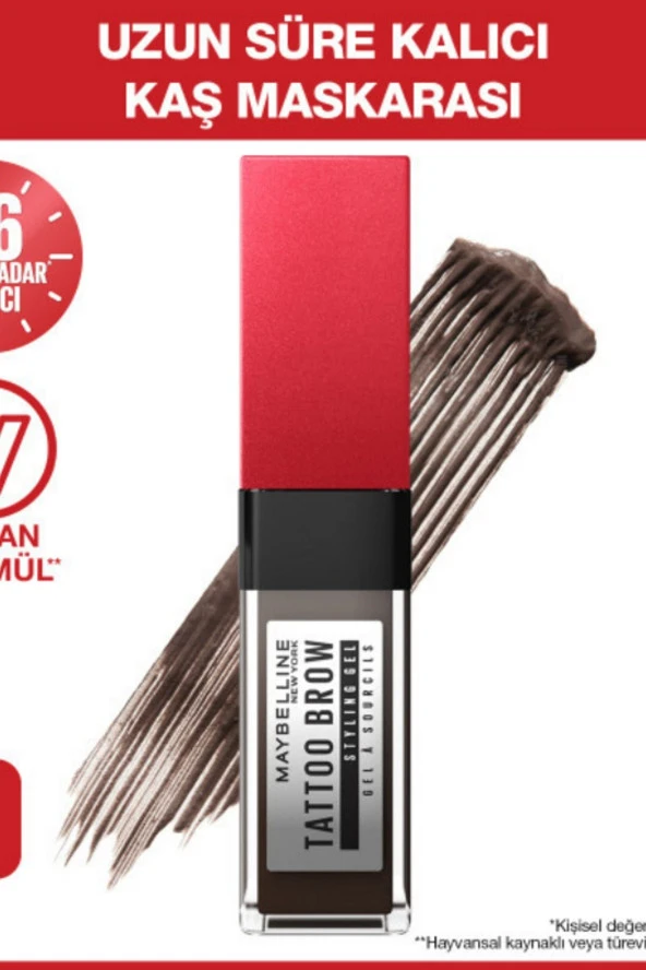 Maybelline New York Tattoo Brow 36h Styling Gel - 257 Medium Brown - 2