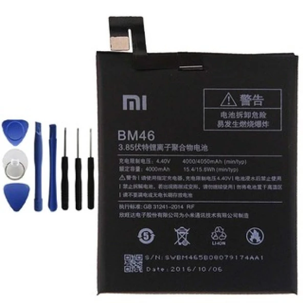 Xiaomi Redmi Note3/Pro Pil - Batarya BM46 ve Tamir Seti - 2