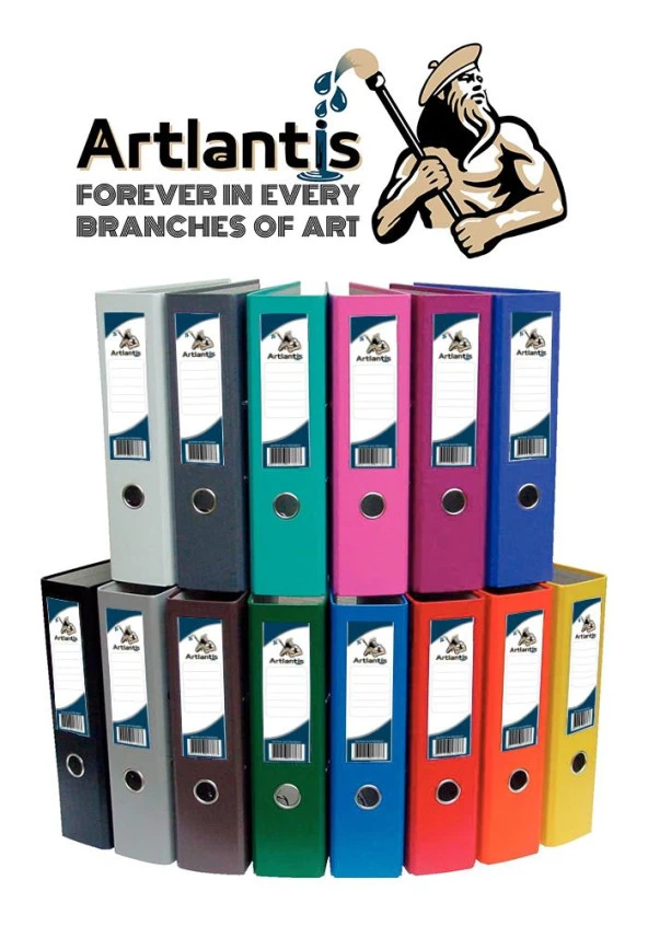 Kırmızı Büro Klasörü Telli Dosya ve Poşet Dosya Seti 2 Adet Büro Klasörü 10 Renk Telli Dosya 100 Adet Poşet Dosya - 2