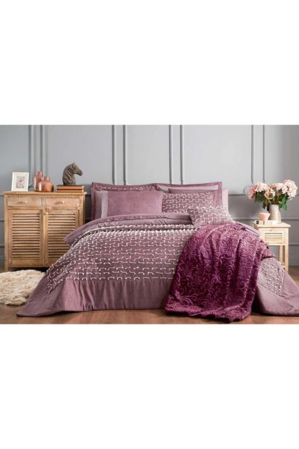 Özdilek Çeyiz Seti Naturel Deco Rose - 2