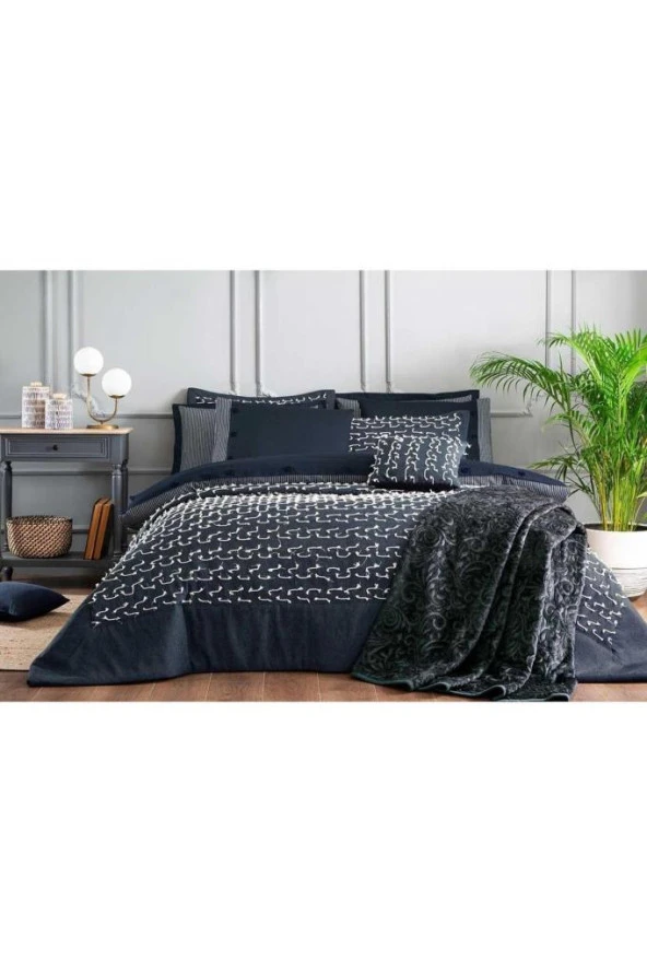 Özdilek Çeyiz Seti Naturel Lacivert - 2