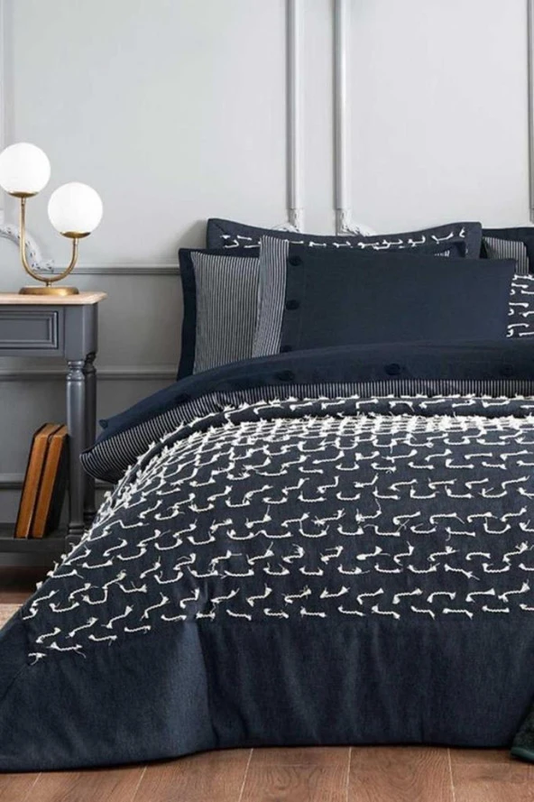 Özdilek Çeyiz Seti Naturel Lacivert - 4