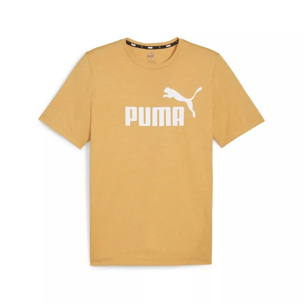 Puma Essential Heather Tee Erkek Sarı Günlük Stil Tişört 58673691 ürün görseli 1