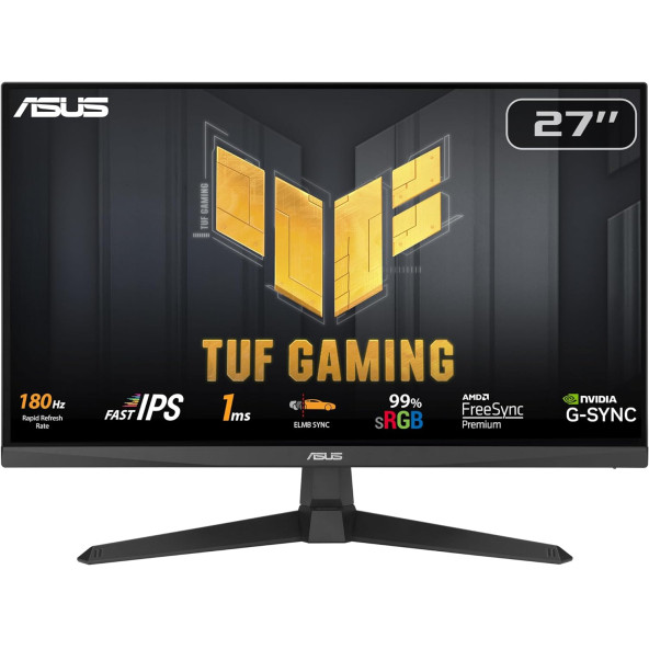 Asus TUF Gaming VG279Q3A 27 inç 1920x1080 Full HD 1ms (GTG) 180 Hz Oyuncu Monitörü