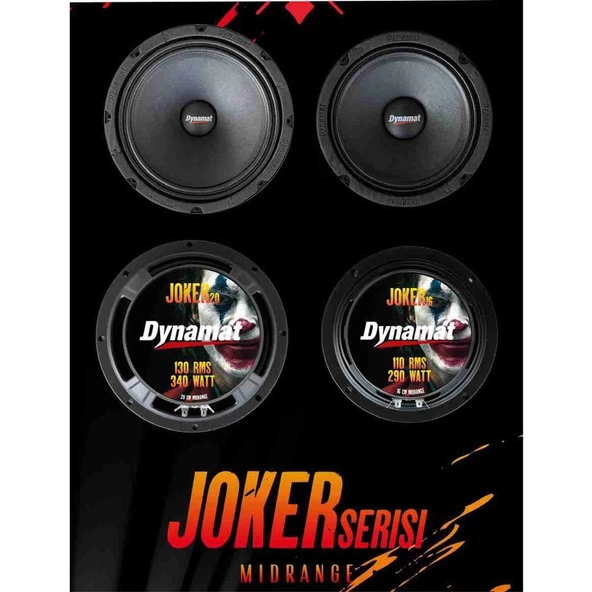 Dynamat 16 Cm Joker Serisi 110W Rms 290W Maksimum 2 Adet Midrange - 2