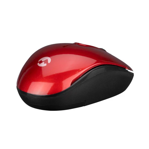 Everest USB 2.4 GHZ Optik Kablosuz Mouse Kırmızı Kablosuz Mouse - Resim 2