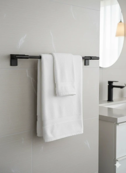 PREMİUM UZUN HAVLULUK (50 CM MAT SİYAH) ürün görseli