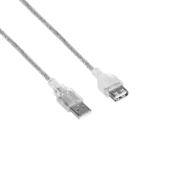 S-link SL-AF2015 Usb2.0 1.5m Şeffaf Uzatma Kablo