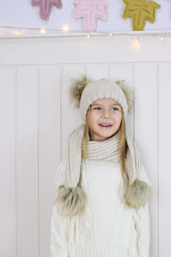 Çocuk ve Bebek Atkı Bere Takımı - 5