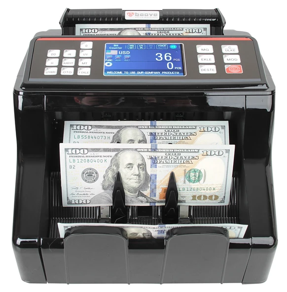 Baove GB8200S Karışık Para Sayma Makinesi - TL - Euro - Usd - Türkçe Sesli Uyarı + Müşteri Ekranı - 3