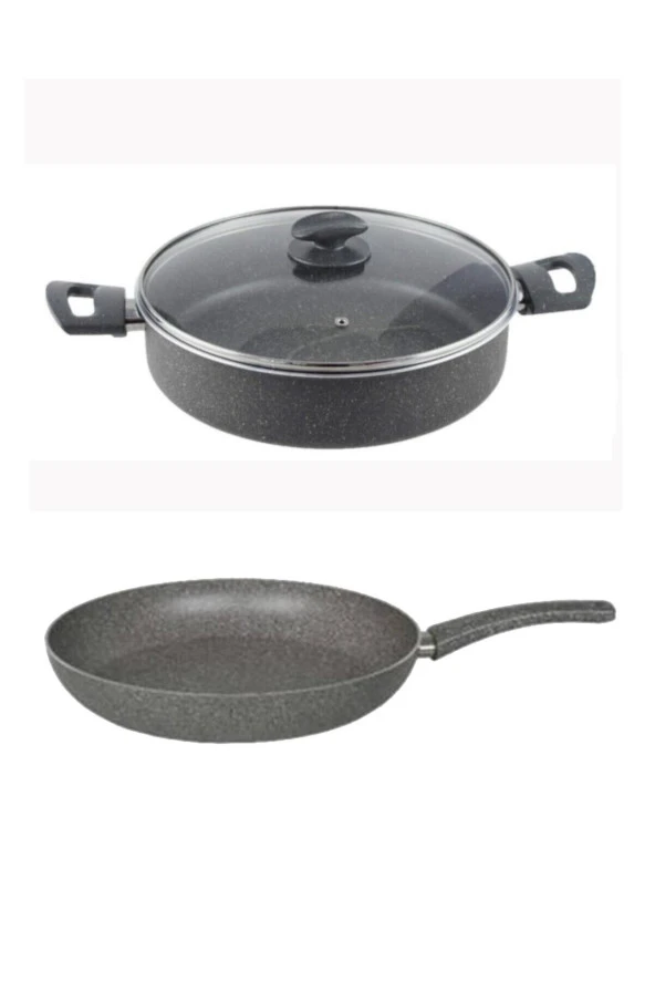 Mehtap Granit Karnıyarık ve Tava Seti 26 CM