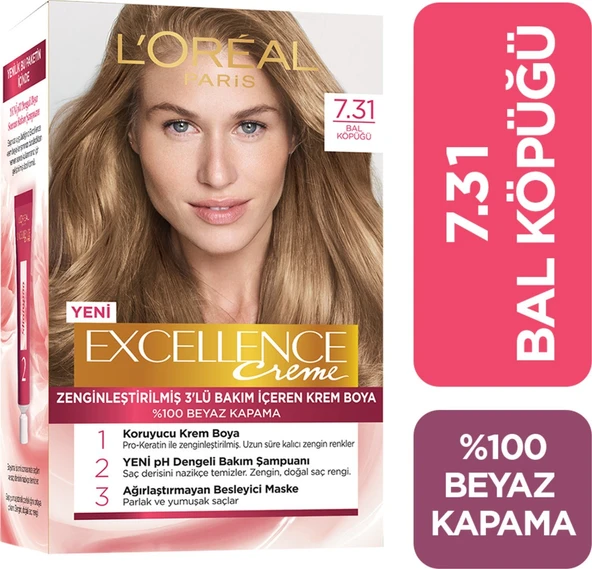 L'oréal Paris Excellence Creme Saç Boyası 7.31 Bal Köpüğü ürün görseli