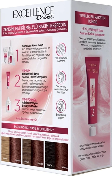 L'Oréal Paris Excellence Creme Saç Boyası 5.15 Efsanevi Türk Kahvesi - 3