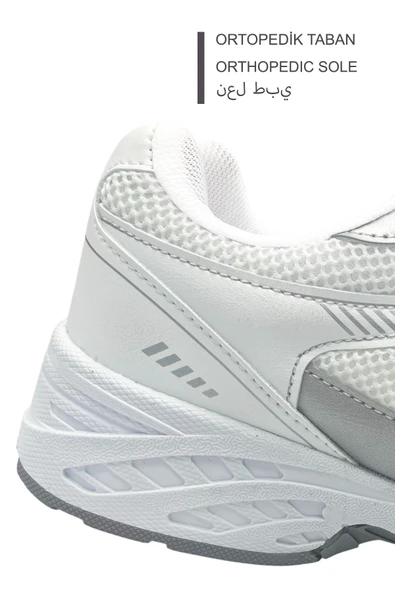 Kadın Beyaz Spor Ayakkabı Günlük Rahat Air Taban Sneaker N110 - Resim 5