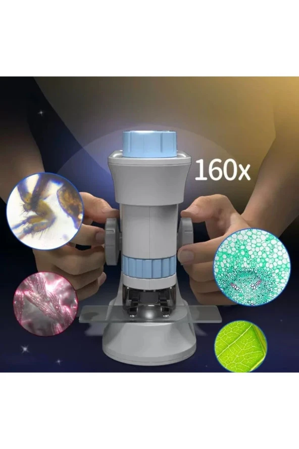 Mini Ayaklı El Mikroskobu (Çocuklar için) - 3