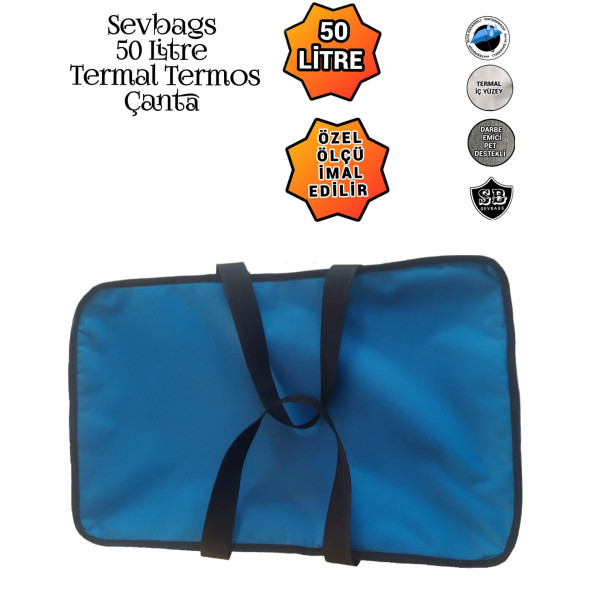 SEVBAGS TERMAL TERMOS PİKNİK KAMP SEYAHAT SICAK SOĞUK 50 LİTRE TERMOS ÇANTA - 4