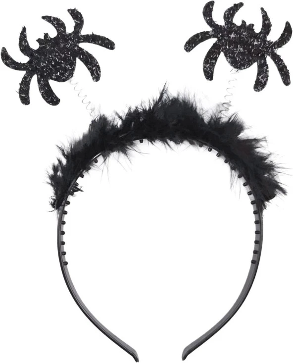 Halloween Taç Örümcek Figürlü Siyah